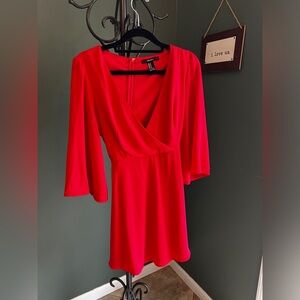 Red Low Cut Dress Cocktail Dress